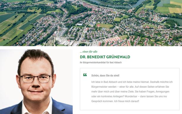 Bürgermeisterkandidat Benedikt Grünewald